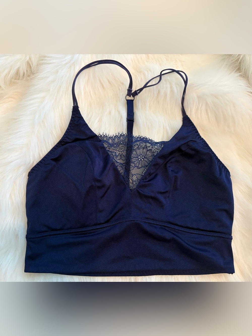Daytrip Navy Lace Racerback Bralette